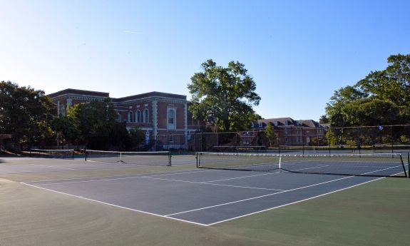 East Campus tennis courts.